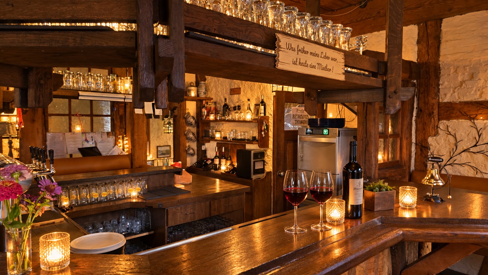 Stammtisch-Ecke an der Theke